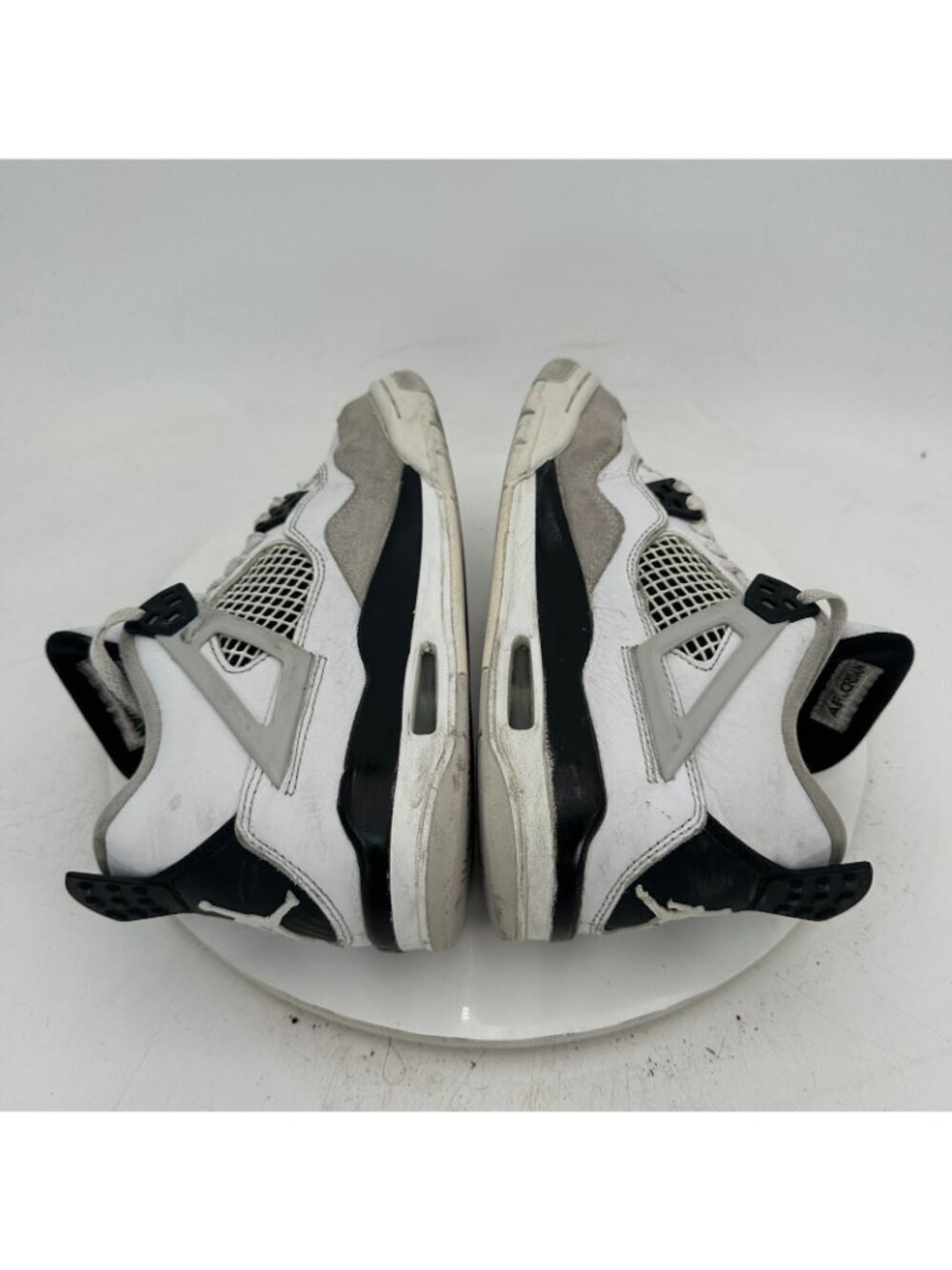 Nike Air Jordan 4 Retro Youth Size 5Y Women 6.5 408452-111 Military Black Shoes - Picture 6 of 10